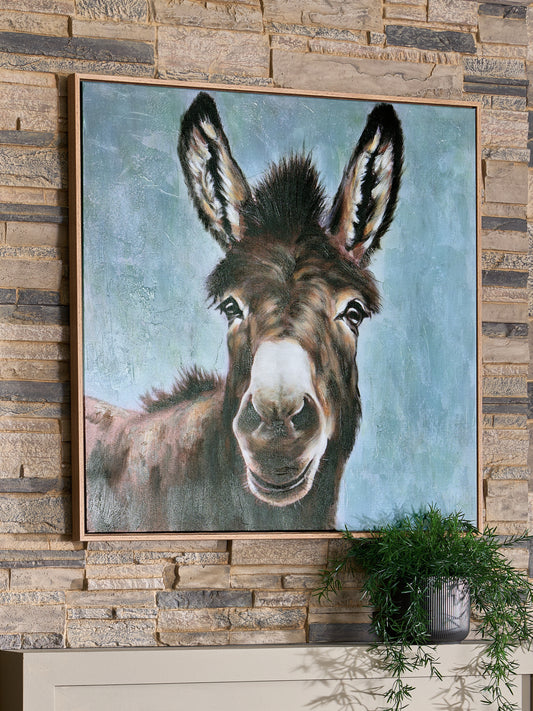 The Furniture Outlets - Ashley Furniture - Landerton Wall Decor - Wall Art / Brown/Blue/White - A8000488