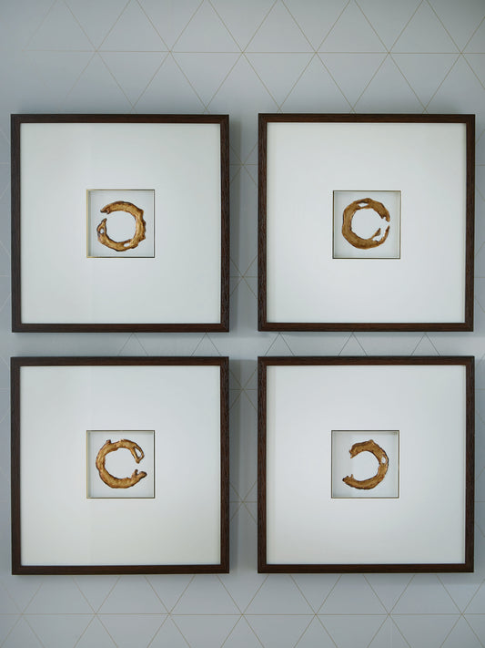 The Furniture Outlets - Ashley Furniture - Dallbourne Wall Decor - Wall Art Set (4/CN) / White/Gold Finish - A8000491