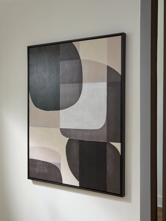 The Furniture Outlets - Ashley Furniture - Kesleigh Wall Decor - Wall Art / Black/White - A8000495
