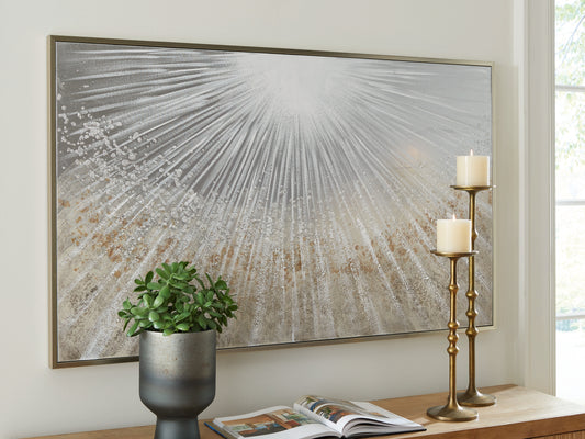 The Furniture Outlets - Ashley Furniture - Waldard Wall Decor - Wall Art / Gray/Taupe/White - A8000501