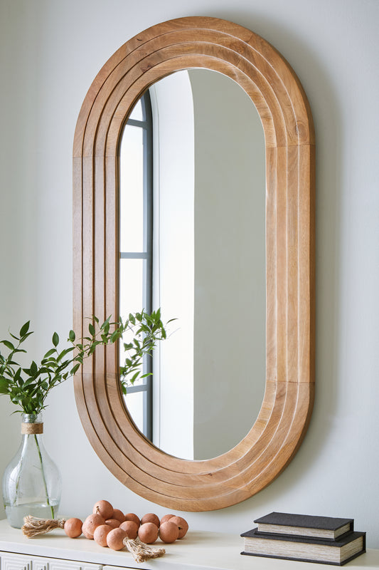The Furniture Outlets - Ashley Furniture - Daverly Mirror - Accent Mirror / Brown - A8010326