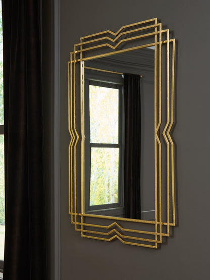 The Furniture Outlets - Ashley Furniture - Claybrook Mirror - Accent Mirror / Gold Finish - A8010349