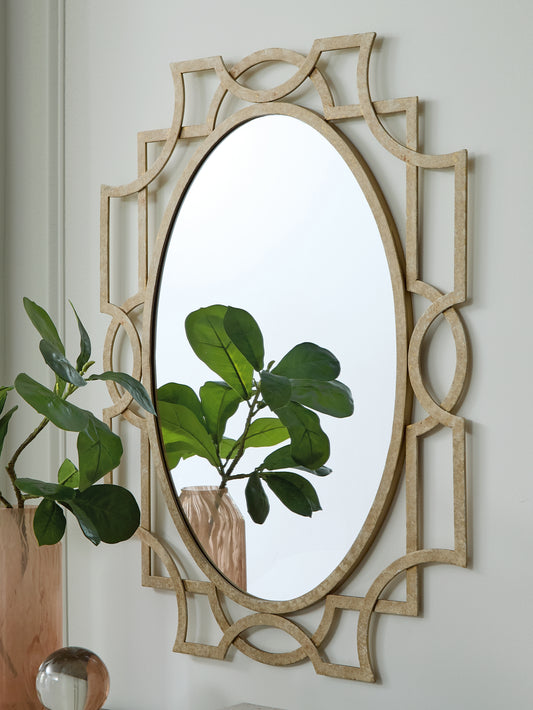The Furniture Outlets - Ashley Furniture - Fulkmore Mirror - Accent Mirror / Antique Gold Finish - A8010350