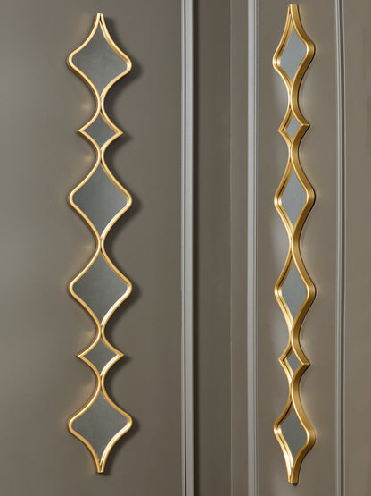 The Furniture Outlets - Ashley Furniture - Harriswood Mirror - Accent Mirror Set (Set of 2) / Gold Finish - A8010354