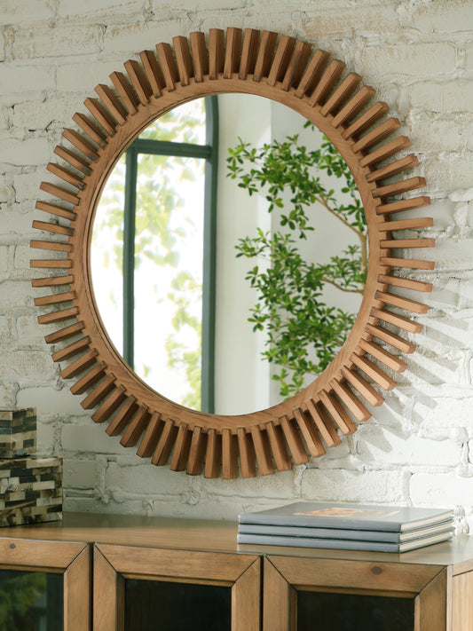 The Furniture Outlets - Ashley Furniture - Tedwell Mirror - Accent Mirror / Brown - A8010410