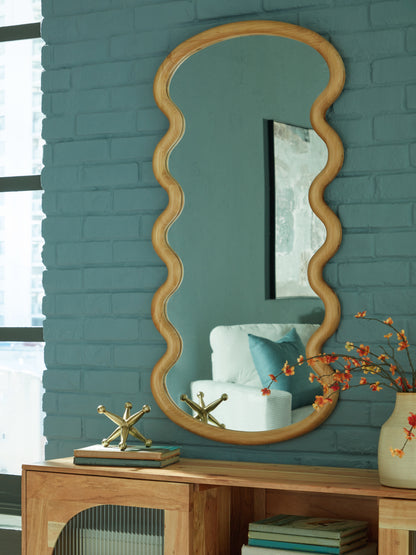 The Furniture Outlets - Ashley Furniture - Serendis Mirror - Accent Mirror / Brown - A8010412