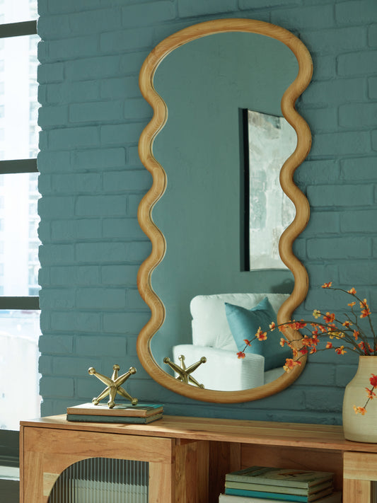 The Furniture Outlets - Ashley Furniture - Serendis Mirror - Accent Mirror / Brown - A8010412