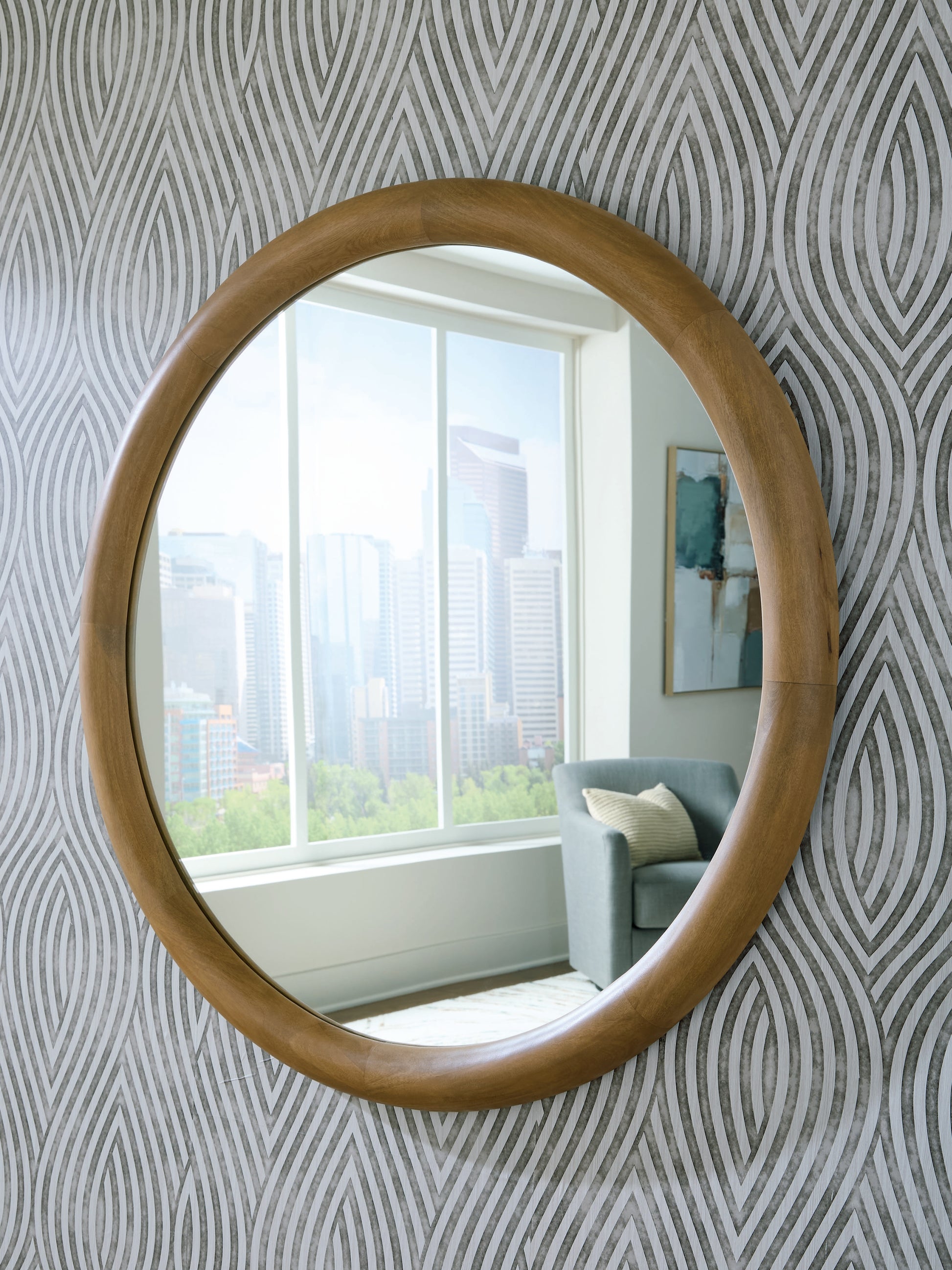 The Furniture Outlets - Ashley Furniture - Yadiel Mirror - Accent Mirror / Brown - A8010426