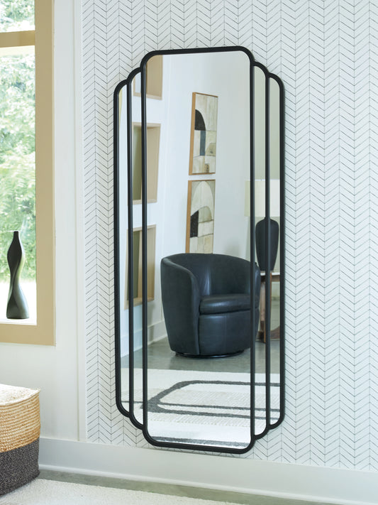 The Furniture Outlets - Ashley Furniture - Antigone Mirror - Floor Mirror / Black - A8010434