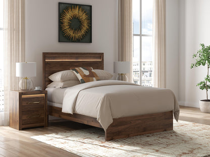 The Furniture Outlets - Ashley Furniture - Janfyn Bedroom - Full Panel  Bed / Brown - PCB1010B18