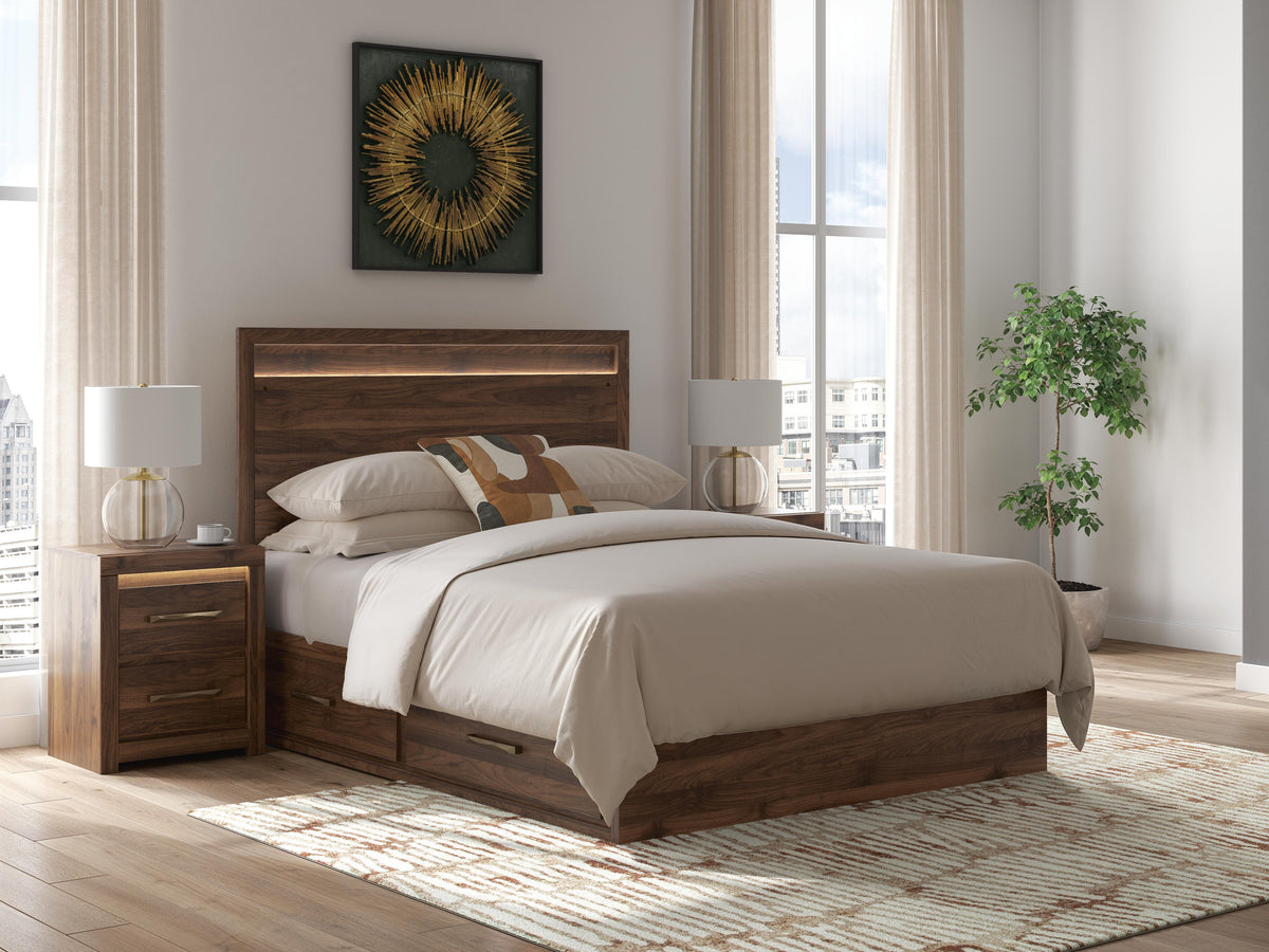 The Furniture Outlets - Ashley Furniture - Janfyn Bedroom - Queen Panel Bed with Storage - PCB1010B4
