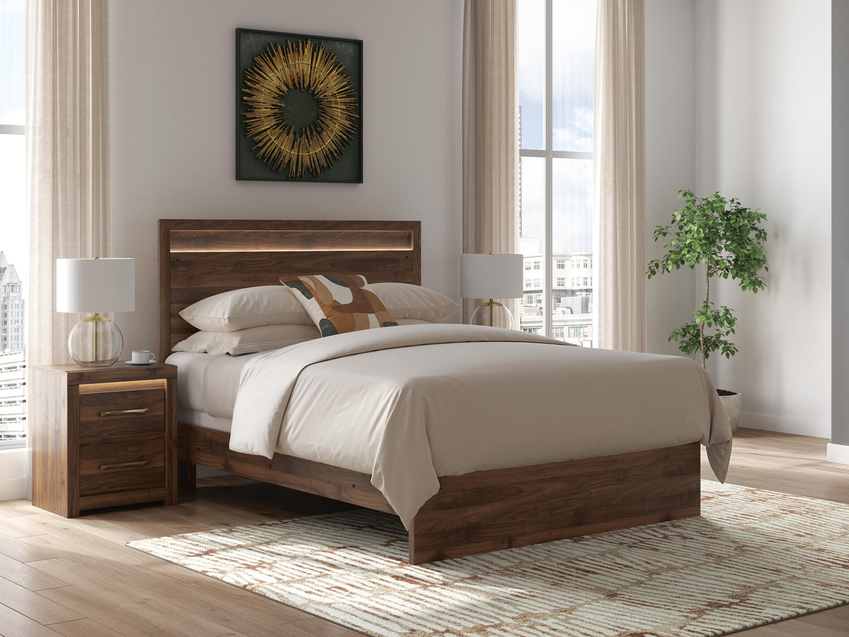 The Furniture Outlets - Ashley Furniture - Janfyn Bedroom - Queen Panel Bed / Brown - PCB1010B2