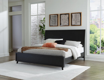The Furniture Outlets - Ashley Furniture - Danziar Bedroom - King Panel Bed / Black - B1013B7