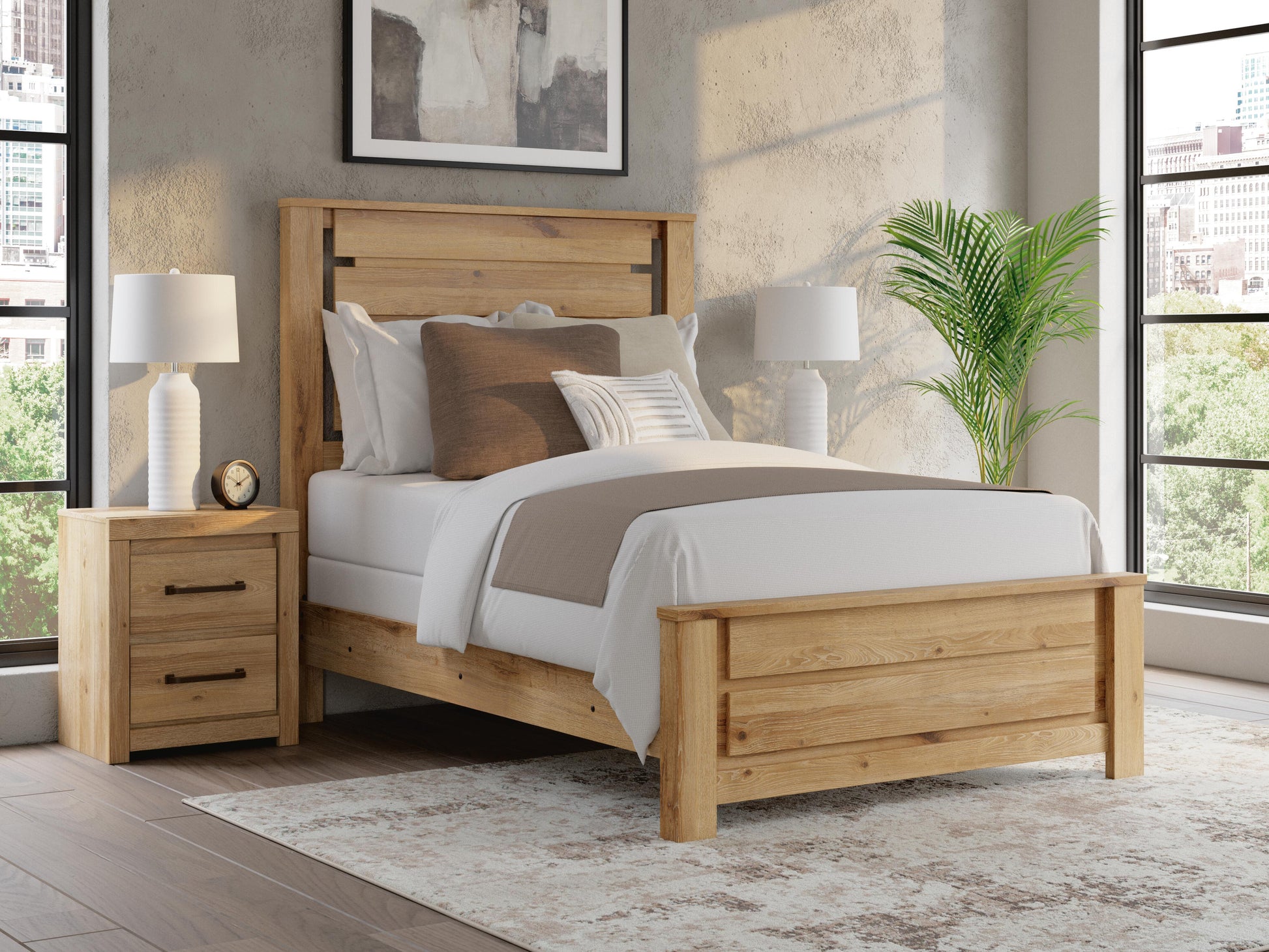 The Furniture Outlets - Ashley Furniture - Brozmont Bedroom - Full Panel Bed - B1045B8