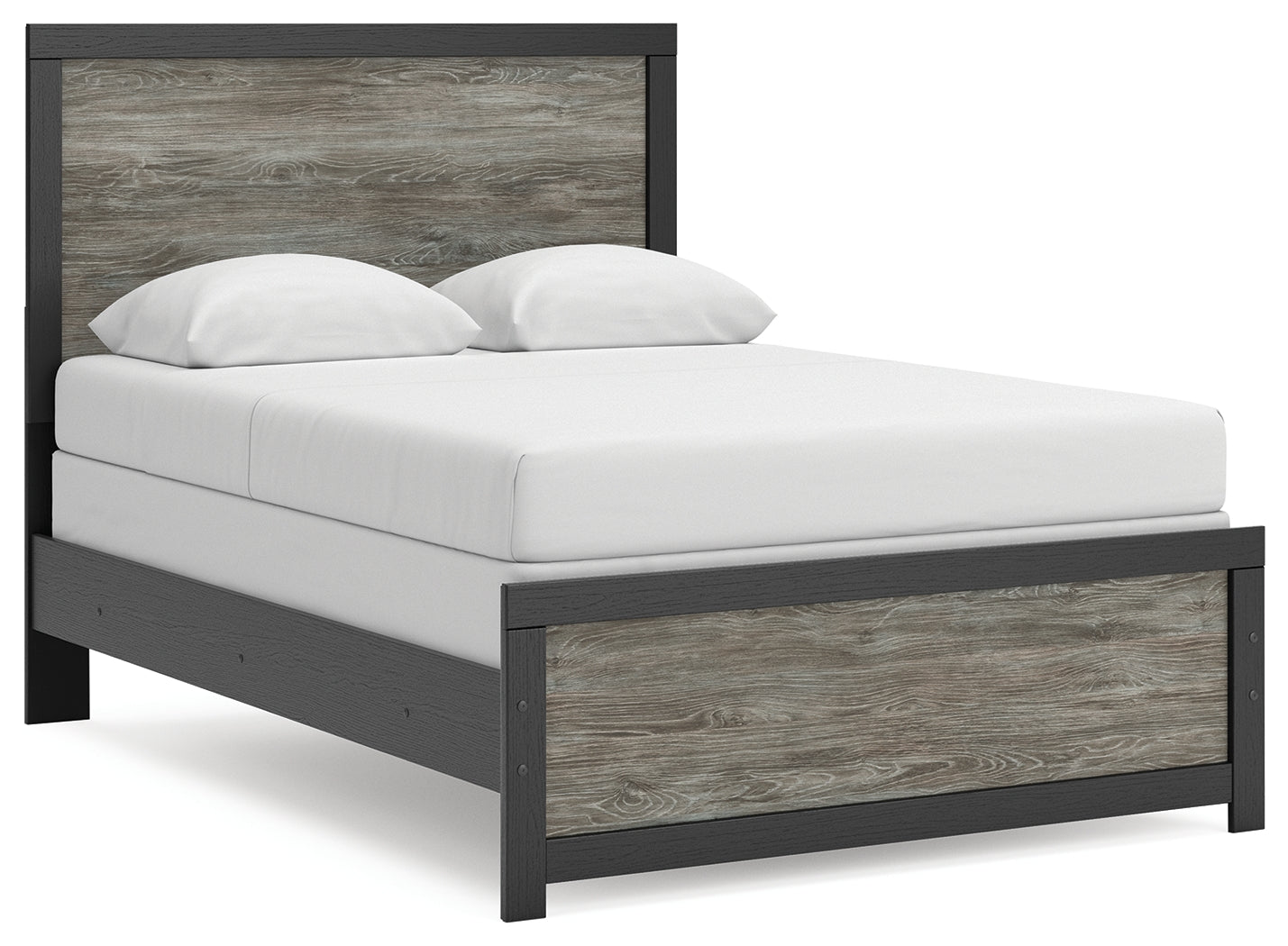 The Furniture Outlets - Ashley Furniture - Broachmyn Bedroom - Full Panel Bed / Black/Gray - PCB1118B9