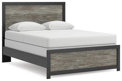 The Furniture Outlets - Ashley Furniture - Broachmyn Bedroom - Queen Panel Bed / Black/Gray - PCB1118B4