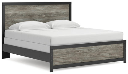 The Furniture Outlets - Ashley Furniture - Broachmyn Bedroom - King Panel Bed / Black/Gray - PCB1118B7