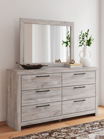 The Furniture Outlets - Ashley Furniture - Broachmyn Bedroom - Dresser and Mirror / Gray - PCB1120B1