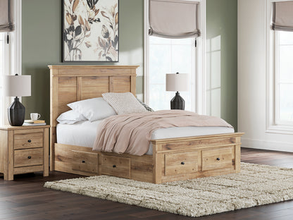 The Furniture Outlets - Ashley Furniture - Makidern Bedroom - Full Panel Storage Bed / Tan - PCB1170B35
