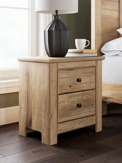 The Furniture Outlets - Ashley Furniture - Makidern Bedroom - Two Drawer Night Stand / Tan - PCB1170-92