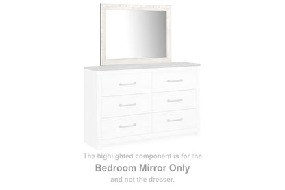 The Furniture Outlets - Ashley Furniture - Gerridan Bedroom - Bedroom Mirror / White/Gray - B1190-36