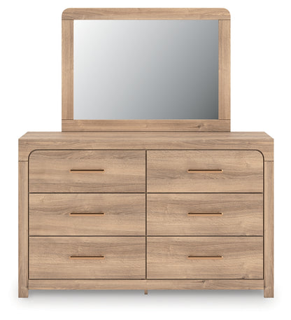 The Furniture Outlets - Ashley Furniture - Kinlanni Bedroom - Dresser and Mirror / Tan - PCB1360B1