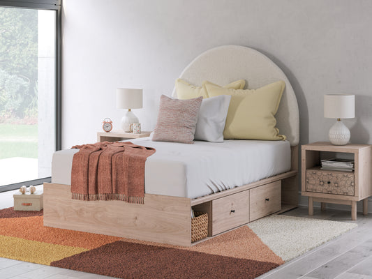 The Furniture Outlets - Ashley Furniture - Arloster Bedroom - One Drawer Night Stand / Tan - PCB1566-91