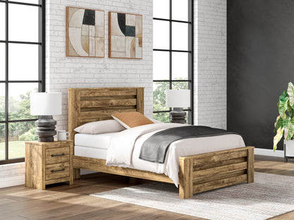 The Furniture Outlets - Ashley Furniture - Maystonna Bedroom - Queen Panel Bed / Brown - PCB1580B4
