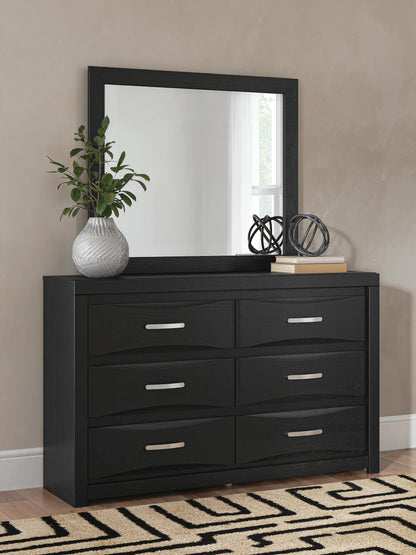 The Furniture Outlets - Ashley Furniture - Stabotta Bedroom - Dresser and Mirror / Black - PCB1755B1