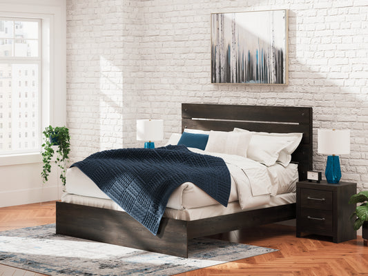 The Furniture Outlets - Ashley Furniture - Hollivern Bedroom - Full Panel Bed / Dark Gray - PCB2108B12