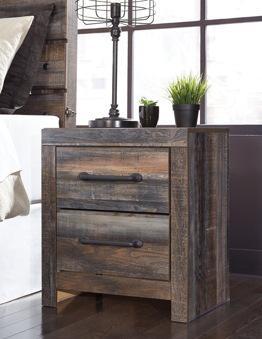 The Furniture Outlets - Ashley Furniture - Drystan Bedroom - King Panel Bed with 4 Storage Drawers / Multi - B211B54