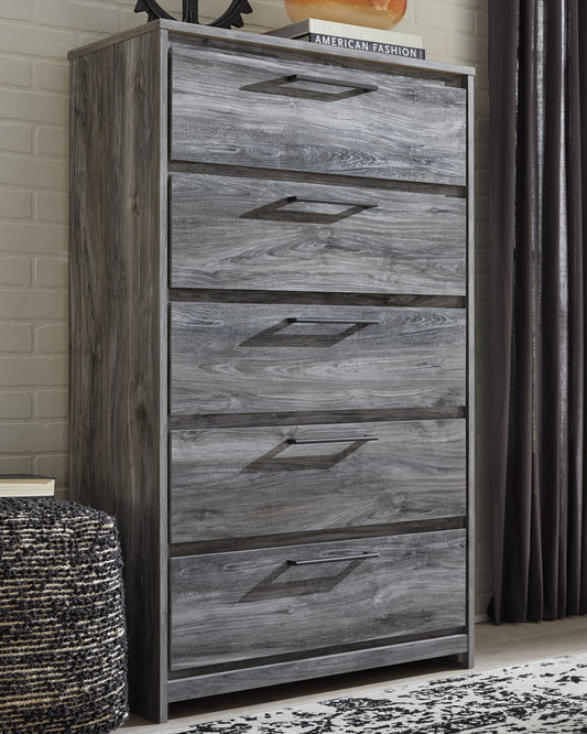 The Furniture Outlets - Ashley Furniture - Baystorm Bedroom - Full Panel Bed with 2 Storage Drawers / Gray - B221B34