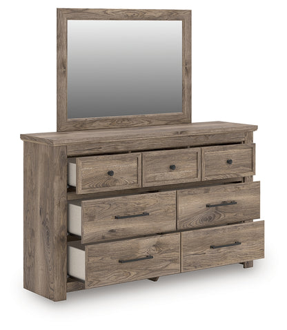 The Furniture Outlets - Ashley Furniture - Rusticott Bedroom - Dresser and Mirror / Brown - PCB2260B1