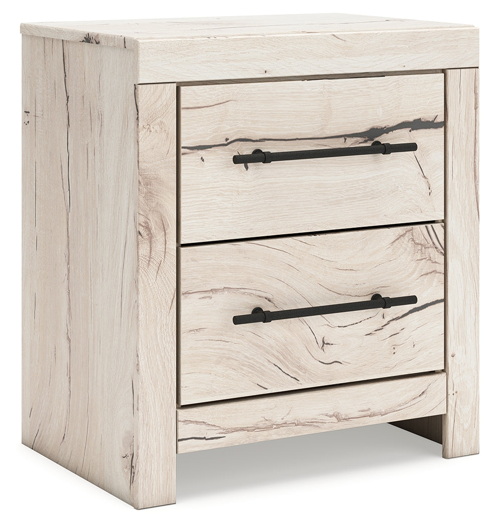 The Furniture Outlets - Ashley Furniture - Lawroy Bedroom - Full Panel Bed with Storage / Light Natural - B2310B42