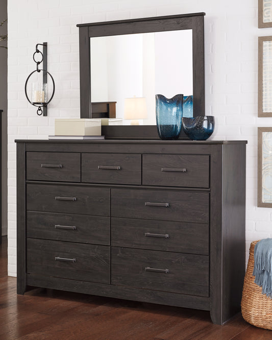 The Furniture Outlets - Ashley Furniture - Brinxton Bedroom - Full Panel Bed / Charcoal - B249B5