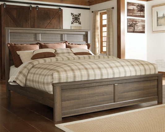 The Furniture Outlets - Ashley Furniture - Juararo Bedroom - California King Poster Bed / Dark Brown - B251B12