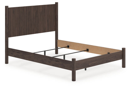 The Furniture Outlets - Ashley Furniture - Pamytta Bedroom - Queen Panel Bed / Brown - PCB2614B18