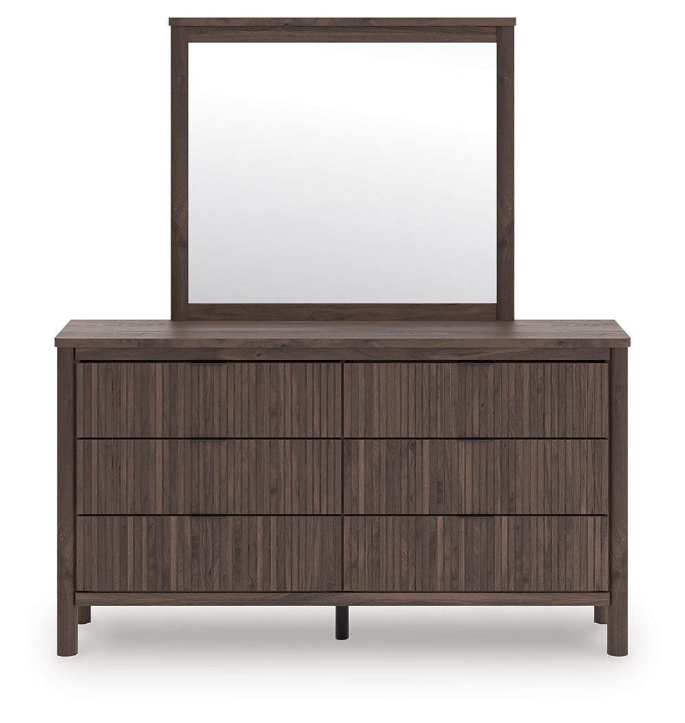 The Furniture Outlets - Ashley Furniture - Pamytta Bedroom - Dresser and Mirror / Brown - PCB2614B1