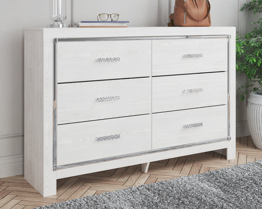 The Furniture Outlets - Ashley Furniture - Altyra Bedroom - King Upholstered Bookcase Bed with Storage / White - B2640B30