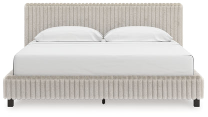 The Furniture Outlets - Ashley Furniture - Zuraleus Bedroom - California King Upholstered Bed / White - PCB3381B14