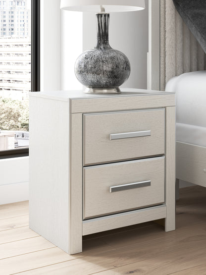The Furniture Outlets - Ashley Furniture - Zuraleus Bedroom - Two Drawer Night Stand / White - PCB3381-92