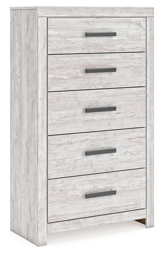 The Furniture Outlets - Ashley Furniture - Cayboni Bedroom - King Panel Bed / Whitewash - B3788B7