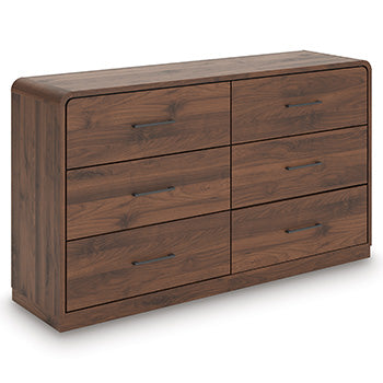 The Furniture Outlets - Ashley Furniture - Fortlorn Bedroom - Two Drawer Night Stand / Walnut Brown - PCB386-92