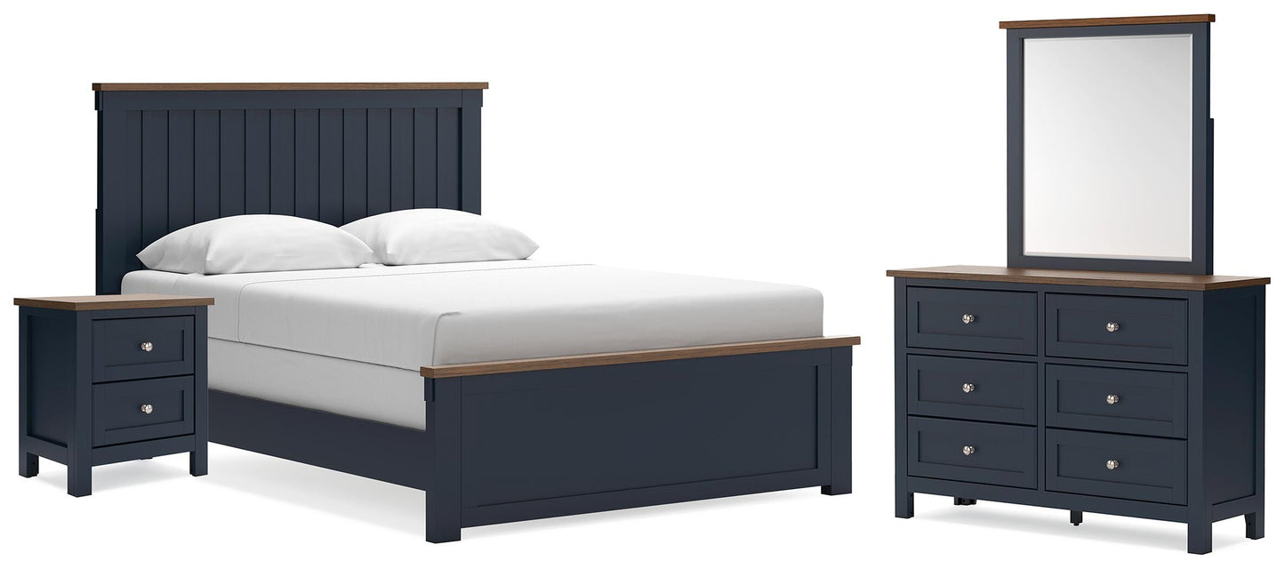 The Furniture Outlets - Ashley Furniture - Landocken Queen Panel Bed, Dresser, Mirror and Nightstand - Queen Panel Bed, Dresser, Mirror and Nightstand - B414B18