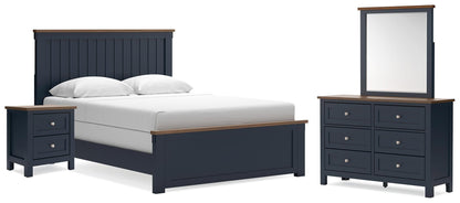 The Furniture Outlets - Ashley Furniture - Landocken Queen Panel Bed, Dresser, Mirror and Nightstand - Queen Panel Bed, Dresser, Mirror and Nightstand - B414B18