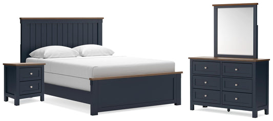 The Furniture Outlets - Ashley Furniture - Landocken Queen Panel Bed, Dresser, Mirror and Nightstand - Queen Panel Bed, Dresser, Mirror and Nightstand - B414B18
