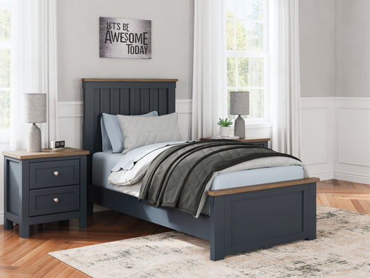 The Furniture Outlets - Ashley Furniture - Landocken Bedroom - Full Panel Bed / Brown/Blue - B414B3