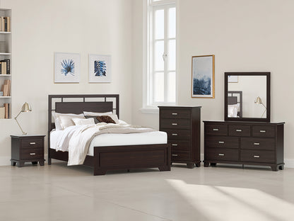 The Furniture Outlets - Ashley Furniture - Covetown Bedroom - Queen Panel Bed / Dark Brown - B441B6