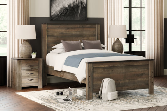 The Furniture Outlets - Ashley Furniture - Trinell Bedroom - Full Bookcase Bed with Storage / Brown - B446B91