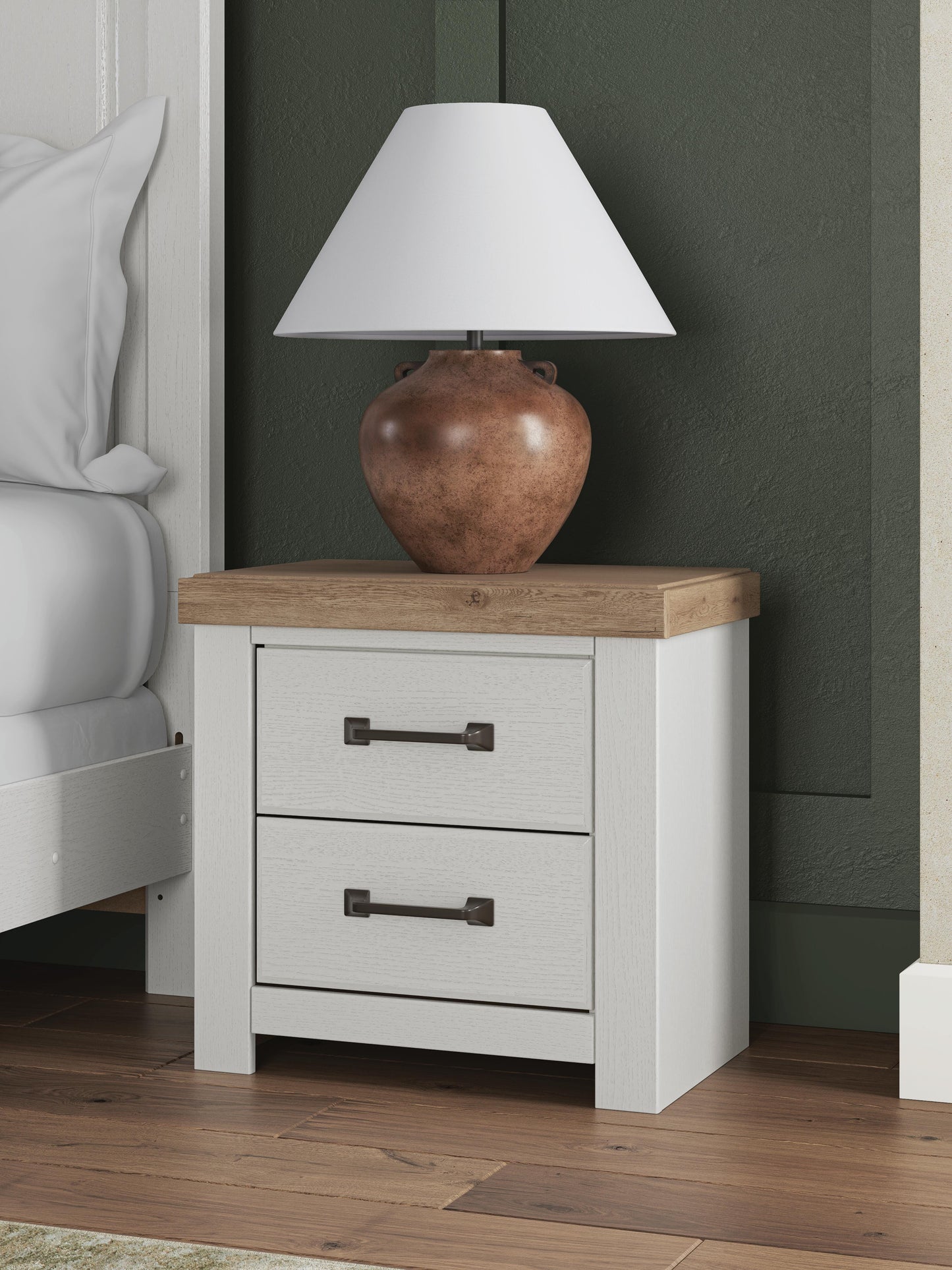 The Furniture Outlets - Ashley Furniture - Savonport Bedroom - Two Drawer Night Stand - B4615-92